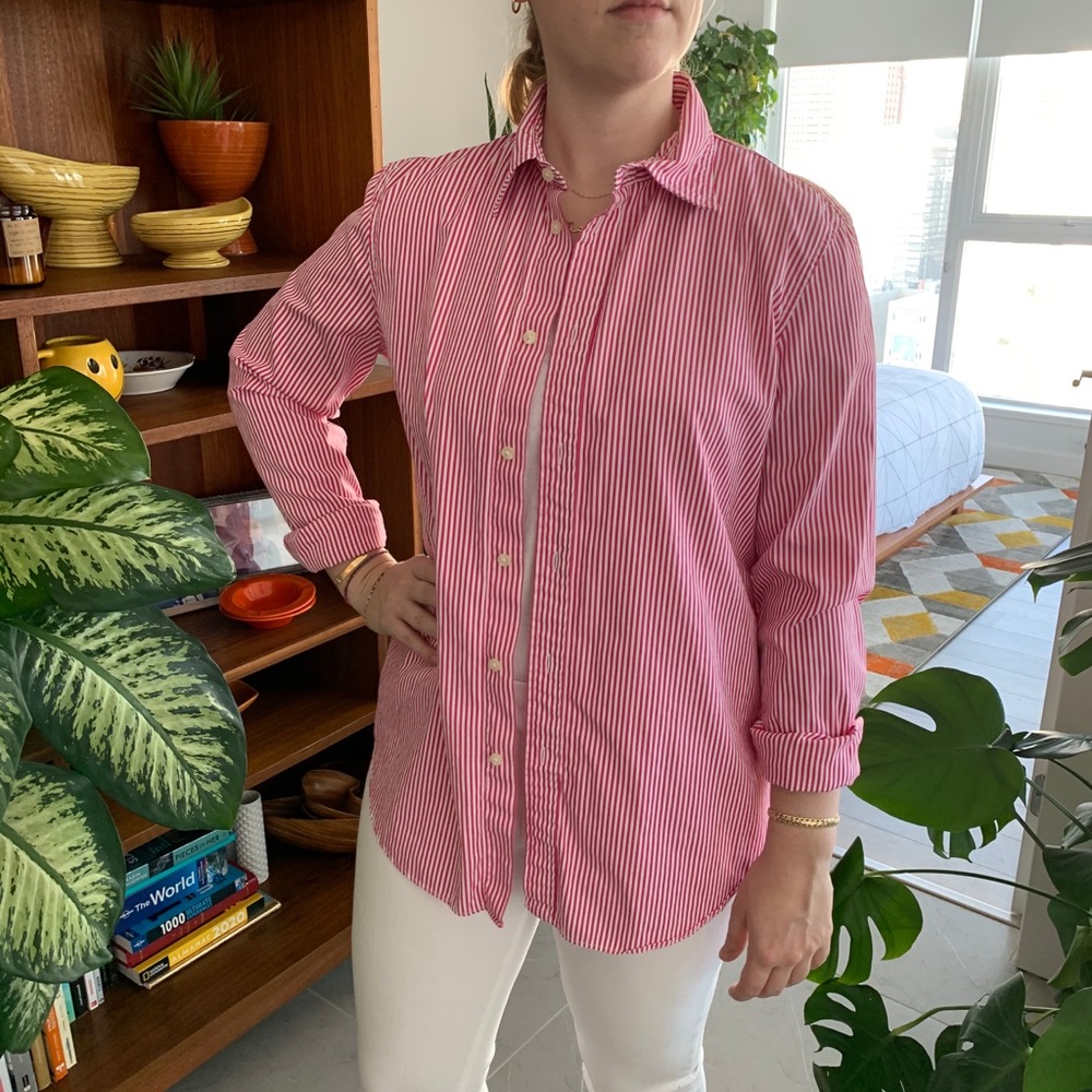 ❤️Polo Ralph Lauren Red Striped Button Down